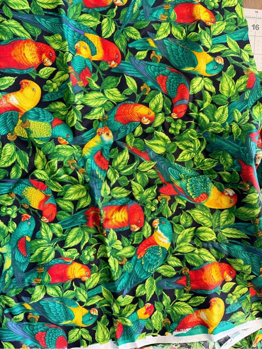 VIP Cranston Print Works - Tropical Parrot Cotton Fabric